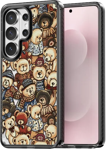Miniatura 152 de Rosarnnah Funda compatible con Samsung Galaxy S24 Ultra, bonita estética, a la moda, divertida funda con estampado de gatito y gato, duradera a
