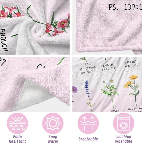 Miniatura 4 de Regalos cristianos para mujer, manta de 60 x 40 pulgadas