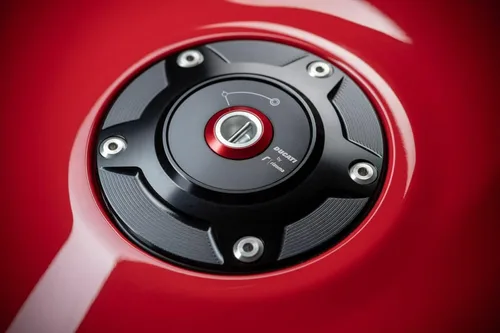 Miniatura 2 de Ducati Tapa de tanque de aluminio Billet para Panigale, Streetfighter V4 (negro) 97780051BA