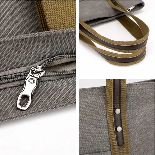 Miniatura 5 de Bolso de mano para mujer, bolso grande de compras con bolsillo