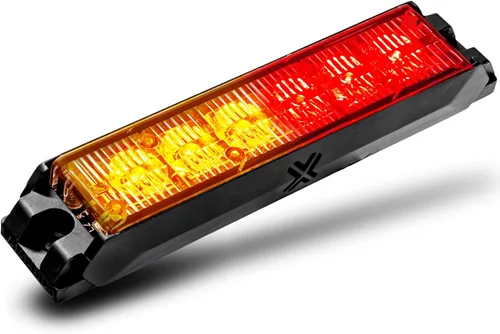 Miniatura 78 de LAMPHUS NanoFlare - Luz de advertencia estroboscópica de 5 pulgadas y 6 W, color blanco ámbar, luz de advertencia estroboscópica para parrilla