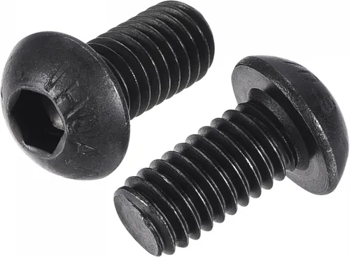 Miniatura 11 de uxcell Tornillos de cabeza de botón hexagonal M6x8mm Tornillos de acero de aleación 25pcs