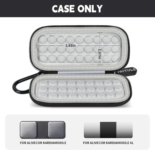 Miniatura 2 de PAIYULE Funda para KardiaMobile 6L para monitor de electrocardiograma, soporte compacto también se adapta a monitor de frecuencia cardíaca portátil