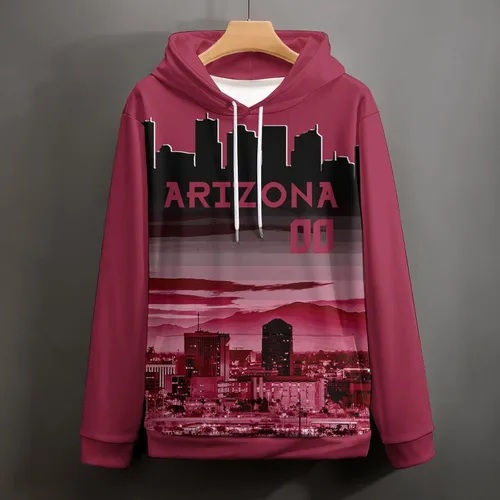 Miniatura 53 de Custom Football Hoodies City Night Skyline Personalized Sweatshirt Name Number Fan Gift Pullover for Men Women Youth