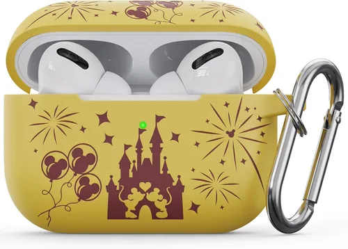Miniatura 11 de Funda grabada de dos tonos compatible con Apple AirPods Pro de 2ª generación de 1ª generación, funda protectora completa de silicona para AirPods