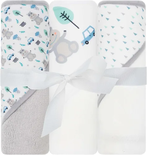 Miniatura 15 de Toallas con capucha para bebé, paquete de 3 toallas de baño suaves con capucha para recién nacidos y niños pequeños, juego de toallas con capucha