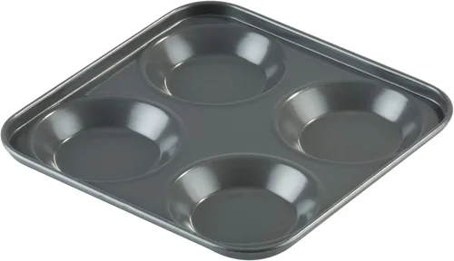 Miniatura 11 de KB1067 - Molde para tartas de teflón de 8 pulgadas con base suelta poco profunda, grafito, gris, mediano
