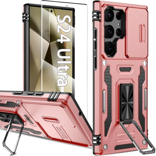 Miniatura 40 de Funda magnética para Samsung Galaxy Note 20 Ultra con soporte de anillo [con protector de pantalla] [Compatible con carga inalámbrica MagSafe] Funda