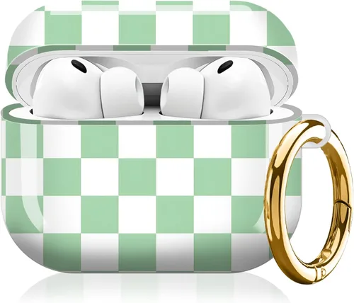 Miniatura 7 de Compatible con AirPod Pro 3 (2025), bonita funda para mujeres y hombres, protección completa, a prueba de golpes, con llavero, accesorios de funda