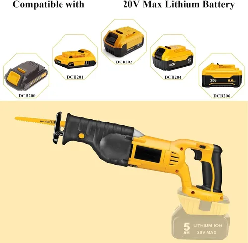 Miniatura 6 de Akkopower DCA1820 Adaptador de 18V a 20V de Reemplazo: Compatible con Herramientas Dewalt 18V XRP - Batería de 20V Max DCB201 DCB203 DCB204 DCB206 a
