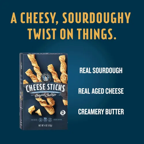Miniatura 3 de John Wm. Macy's - Palitos de queso cheddar originales, hechos a mano, sin OMG y nada artificial, hechos con queso real, cajas de 4 onzas, paquete