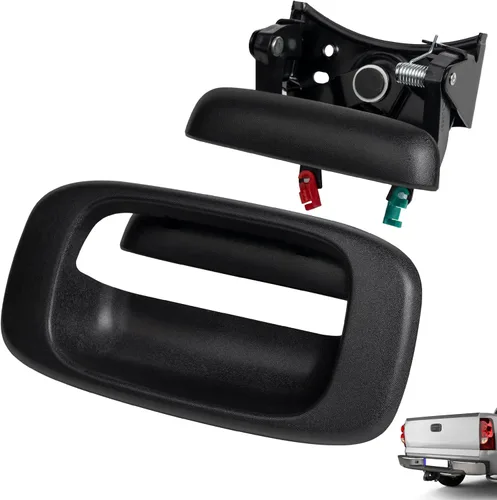 Avsty Manija de pestillo de puerta trasera para Chevy Silverado GMC Sierra 1500 2500 3500 1999 2000 2001 2002 2003 2004 2005 2006 2007 Moldura de