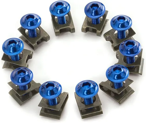 Miniatura 10 de 30 unids M6 0.236 in motocicleta carenado cuerpo tornillo tornillo spire velocidad sujetador tuerca ajuste para S1000RR CBR1000RR Ninja ZX10R
