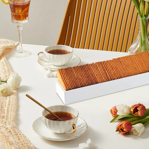 Miniatura 4 de 3 bandejas de madera para servir galletas para servir galletas saladas, soporte rectangular para bandejas de servir galletas para galletas, bandeja