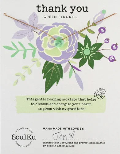 Miniatura 10 de SoulKu Collar hecho a mano, joyería de empoderamiento con cristal curativo, joyería inspiradora para mujeres, regalos para mamá y hermana, extensor