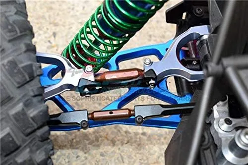 Miniatura 2 de GPM For Traxxas X Maxx 4X4 - Juego de 52 piezas, parte superior frontal de aluminio + brazos inferiores + cubos C + brazos para nudillos, color azul