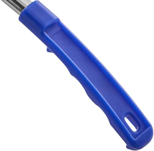 Miniatura 5 de Soro Essentials - Cuchara perforada de acero inoxidable para servir con control de porciones con mango azul - Cuchara de control de porciones