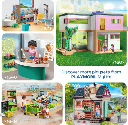 Miniatura 5 de Playmobil Autobús escolar con accesorios y 4 figuras