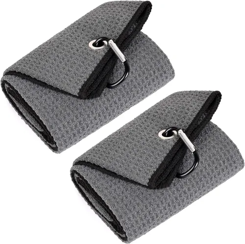 Miniatura 34 de Mile High Life Premium Waffle-Weave Golf Towel 16" X 24" Extra Absorbent & Quick-Dry Ultra-Soft Microfiber Carabiner Clip Multi
