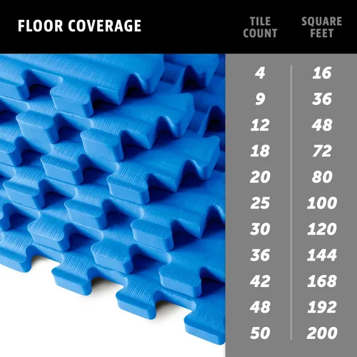 Miniatura 7 de We Sell Mats Tapete de ejercicio de espuma EVA de 1 pulgada de grosor, patrón de tatami, azulejos entrelazados para gimnasio en casa, artes