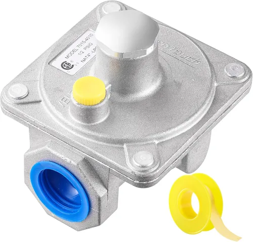 Regulador de presión de gas natural FNPT de 3/4 pulgadas, regulador de presión de gas propano con presión de entrada de 1/2 PSIG y salida WC de 4 a