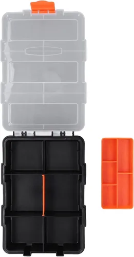 Miniatura 9 de Caja organizadora de piezas pequeñas con divisores extraíbles, contenedor de almacenamiento de PVC para herramientas de hardware, tornillos, pernos