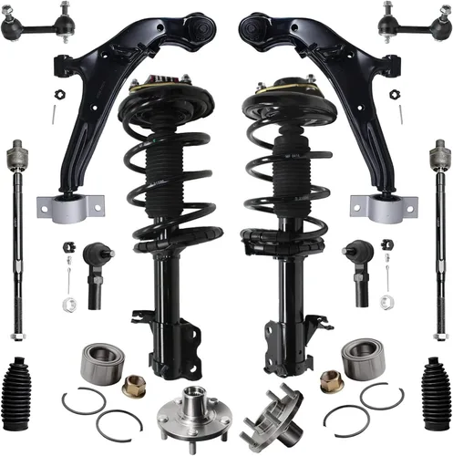 Miniatura 144 de Detroit Axle - Kit de nudillos de dirección delantera izquierda para Ford Edge Lincoln MKX 07-10, cojinete de rueda del lado del conductor, nudillo