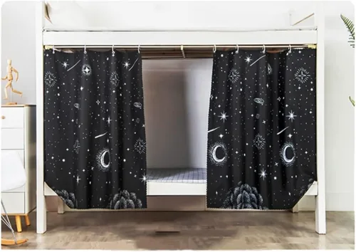 Miniatura 10 de JIAHG - Cortinas para cama individual para alumnos, para cama individual, tienda de campaña, cortinas, mosquiteras, tela opaca, protección contra