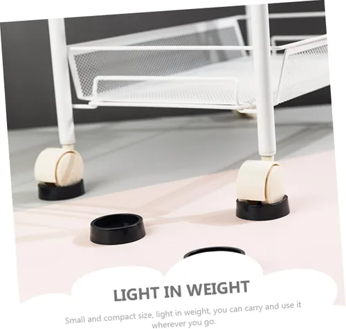 Miniatura 5 de DOITOOL 2 sets protectores de patas de silla accesorios muebles ruedas tazas para suelos duros ruedas de goma 2 unids*2