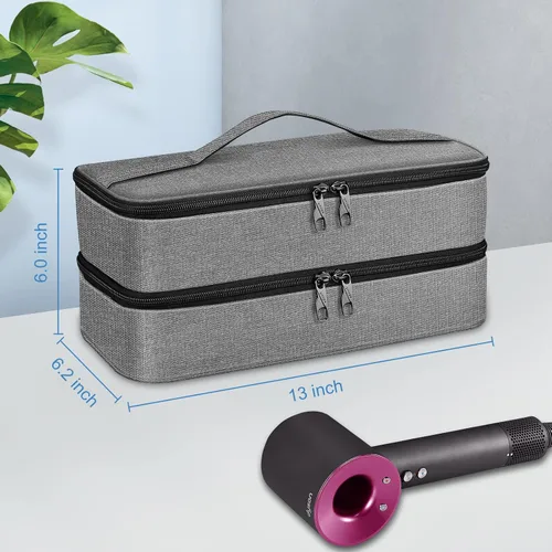 Miniatura 6 de SITHON Funda de viaje para Shark FlexStyle/SpeedStyle Styler/HyperAir Dryer, doble capa resistente al agua, portátil, bolsa organizadora