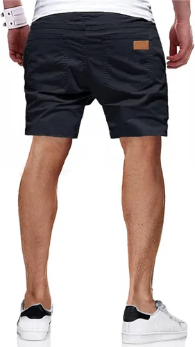 Miniatura 2 de JMIERR Mens Casual Shorts Cotton Drawstring Summer Beach Stretch Twill Chino Golf Short with Pockets