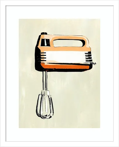 Miniatura 8 de Amanti Art Lienzo decorativo para pared enmarcado de 21 x 17 pulgadas, aparato de cocina retro III por Annie Warren, arte de pared de cocina