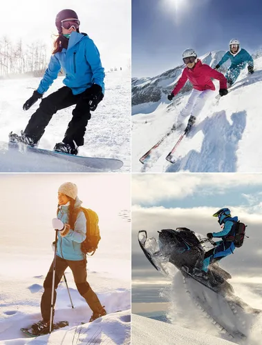 Miniatura 6 de Ewedoos Chaquetas de esquí de nieve para mujer con capucha desmontable resistente al viento, chaqueta de snowboard para mujer, abrigos de invierno