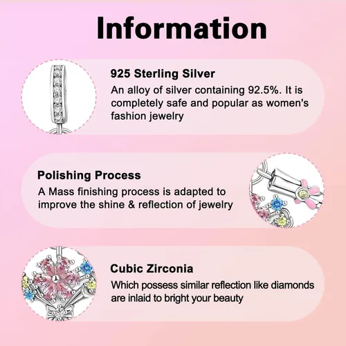Miniatura 61 de Dije de girasol con diseño de estrella y luna y elefante para pulsera, collar de plata de ley 925, dijes de corazón de amor para mujer, regalo