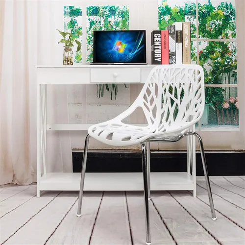 Miniatura 2 de gt2-zj 4pcs Bird's Nest Style Silla de salón Color blanco
