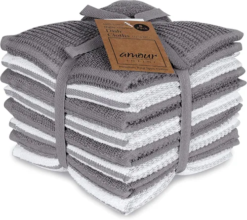 Miniatura 23 de Amour Infini paños de cocina y repasadores, 100 % algodón, muy absorbentes, se pueden lavar a máquina