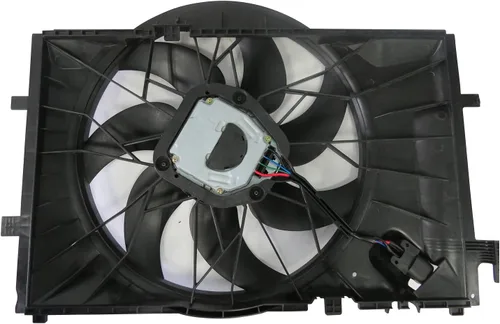 Miniatura 2 de TYC 623280 Conjunto de ventilador de refrigeración de repuesto compatible con Mercedes-Benz, color negro