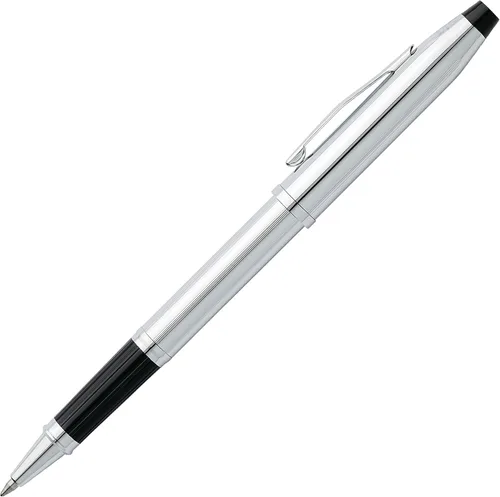 Miniatura 20 de Cross Century II - Bolígrafo de punta Selectip, lacado negro con detalles chapados en oro de 23 quilates