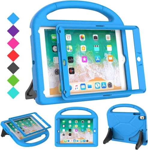Miniatura 13 de SUPLIK Funda para niños para iPad 5ª/6ª Generación (9.7 pulgadas, 2017/2018), iPad Air 2/1 & Pro 9.7 con protector de pantalla, cubierta protectora