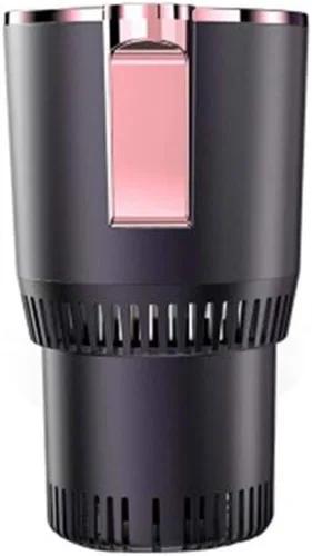 Calentador inteligente de tazas 2 en 1 para auto, soporte para taza de refrigeración y calefacción de automóvil con pantalla LED de temperatura,