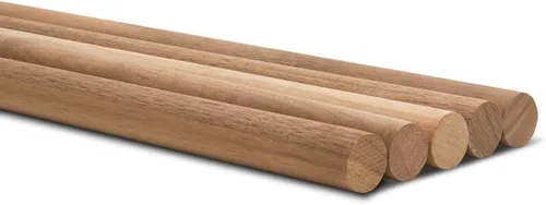 Varilla de madera de nogal de 3/4 pulgadas x 36 unidades, 1 paquete de 1 palitos de madera para manualidades y carpintería, por Woodpeckers
