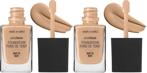 Miniatura 15 de wet n wild - Base líquida Photo Focus con acabado mate Buff Bisque, vegana y libre de crueldad animal
