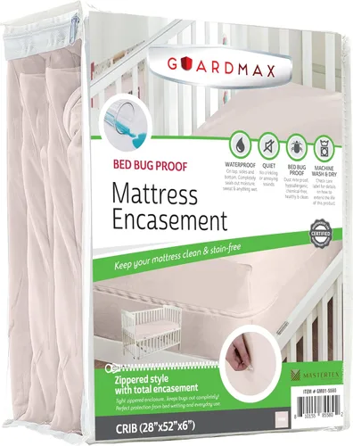 Miniatura 98 de Guardmax Funda de colchón de punto con cremallera, tamaño Queen, impermeable y a prueba de chinches, ropa de cama cómoda, suave y silenciosa con 2