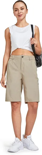 Miniatura 7 de FitsT4 - Pantalones cortos de senderismo ligeros para mujer, de secado rápido, protección solar, resistente al agua, con múltiples bolsillos