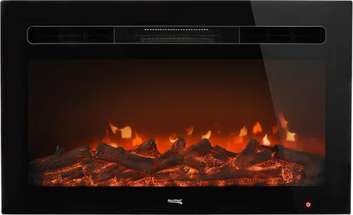 Miniatura 2 de RecPro Chimenea de RV Chimenea eléctrica empotrada Vidrio con vista de tronco Incluye control remoto (26 pulgadas de ancho)