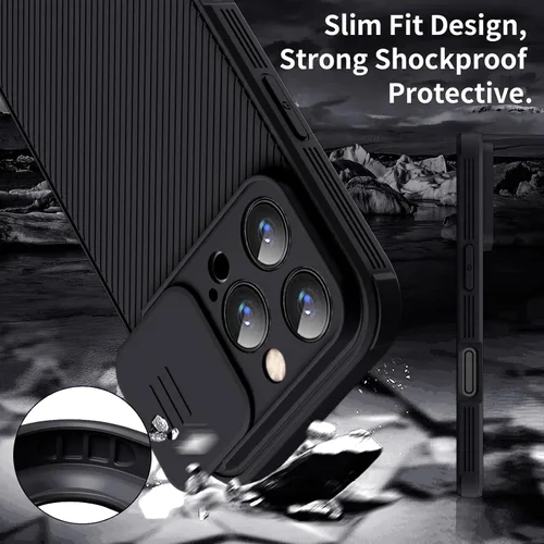 Miniatura 5 de Funda magnética para iPhone 16 Pro Max, funda protectora de cámara para iPhone 16 Pro Max [compatible con carga MagSafe] con cubierta deslizante