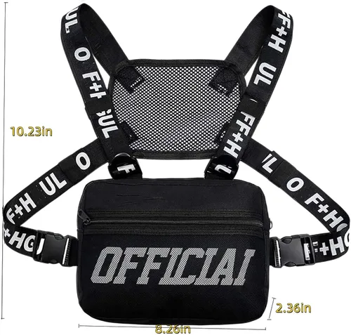 Miniatura 3 de Armiya Bolsa de pecho para hombre, mochila para correr, chaleco ligero, soporte para teléfono para entrenamiento, correr, senderismo
