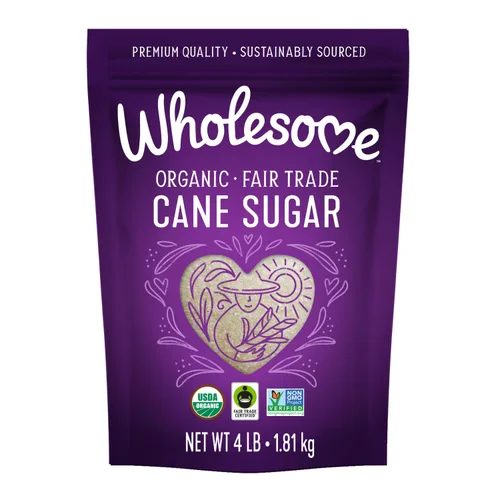 Miniatura 11 de Wholesome Sweeteners Azúcar de Caña Orgánica de 16 Onzas, Comercio Justo, Sin OMG, Sin Gluten, Puro y Vegano, para Hornear y Endulzar, 1 Paquete