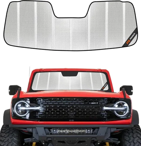 Miniatura 7 de Parasol para parabrisas Pigenius para Ford Bronco Sport 2021-2025 - Protector de ventana delantera - Metálico