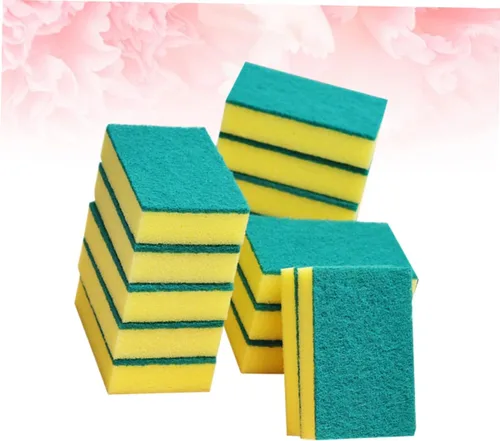 Miniatura 8 de Healifty Grande para la limpieza 15pcs Juego de esponjas para lavar platos autodescontaminación estropajo almohadillas cocina baño ayudante